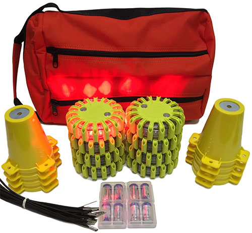US Safety Solutions, LLC :: PowerFlare LED Lights :: Soft Pack Kits :: 1  PowerFlare Soft Pack